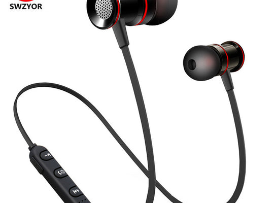 SWZYOR S02 Wireless Headphone Bluetooth V4.1 Earphone Metal Headset Bass Earbuds With Mic Hands-free Calls for Earpods Airpods